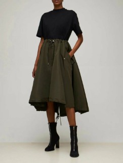 하이브리드 디자인 우산 스커트 원피스     N. hybrid design umbrella skirt dress