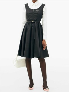 2022 여성 봄 흑백 럭셔리 원피스     P. 2022 Women&#039;s Spring Black-and-White Luxury Dress