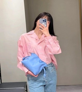 기본 핑크 남방      L. Basic pink shirt