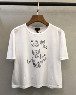 시원한 비둘기 패턴 프린트 티셔츠  C. Cool Pigeon Pattern Printed T-Shirt