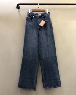 데님 스트레이트 와이드 청바지  M. denim straight wide jeans