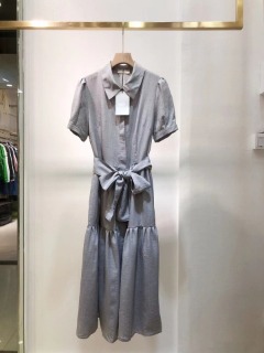 ﻿봄/여름 여성 슬림 셔츠 드레스    C. Spring/Summer Women&#039;s Slim Shirt Dress