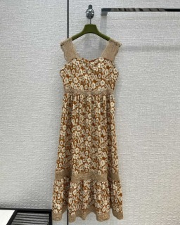 봄 꽃무늬 라인 시스루 원피스  G. spring flower-patterned line see-through dress