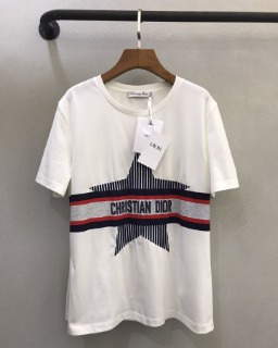 스타 줄무늬 프린트 반팔티  D. Star Striped Printed Short-Sleeved T-Shirt