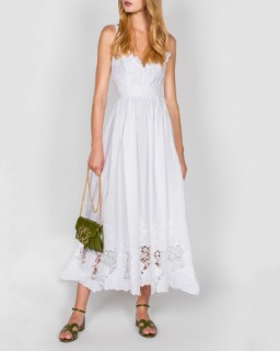 여름 공주풍 올 화이트 레이스 드레스  Summer Princess-style all white lace dress