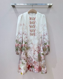 프렌치 스위트 플라워 디자인 미니원피스  French Sweet Flower Design Mini Dress