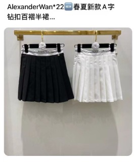 심플 럭셔리 디자인 주름진 미니스커트    A. Simple luxurious design pleated miniskirt
