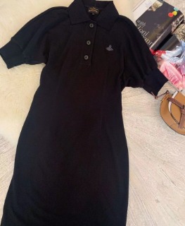 여성 데일리 블랙 폴로 원피스    V. Women&#039;s Daily Black Polo Dress