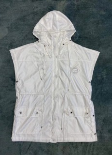 여성 화이트 GG 레인코트   G. Women&#039;s White GG Rain Coat