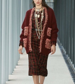 여성 가을 겨울용 자수 니트 가디건  Women&#039;s Embroidered Knit Cardigan for Fall and Winter