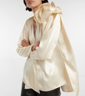 여성 부드러운 재질 디자인 블라우스   women&#039;s soft design blouse