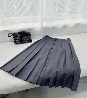 A라인 버튼 스커트  A-line button skirt