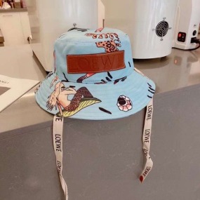 끈 포인트 벙거지  Strap point bucket hat