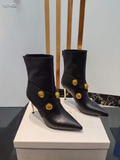 여성 골드 굽 포인트 부츠   Women&#039;s Gold Heel Point Boots Boots