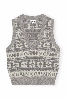 가니 민소매 조끼 니트  Garny sleeveless vest knitwear