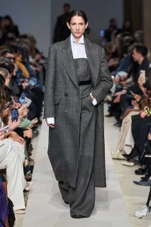 여성 그레이 롱코트   Women&#039;s Grey Long Coat