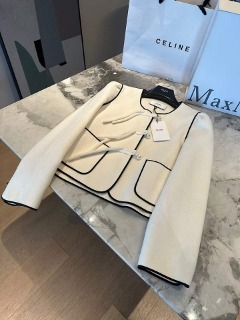 셀린느 화이트 라인 자켓   Celine White Line Jacket