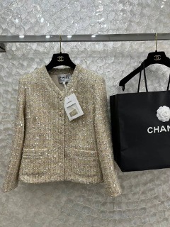 샤넬 베이지 자켓    Chanel Beige Jacket